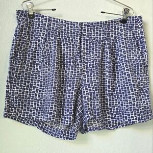 Nautica Shorts | size 12 | pleated front | navy & white